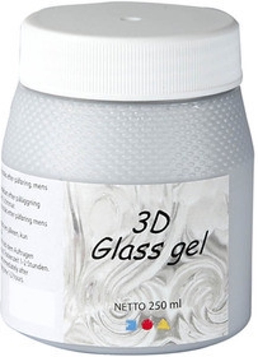 3D Glass Gel, zilver, 250ml [HOB-31722]